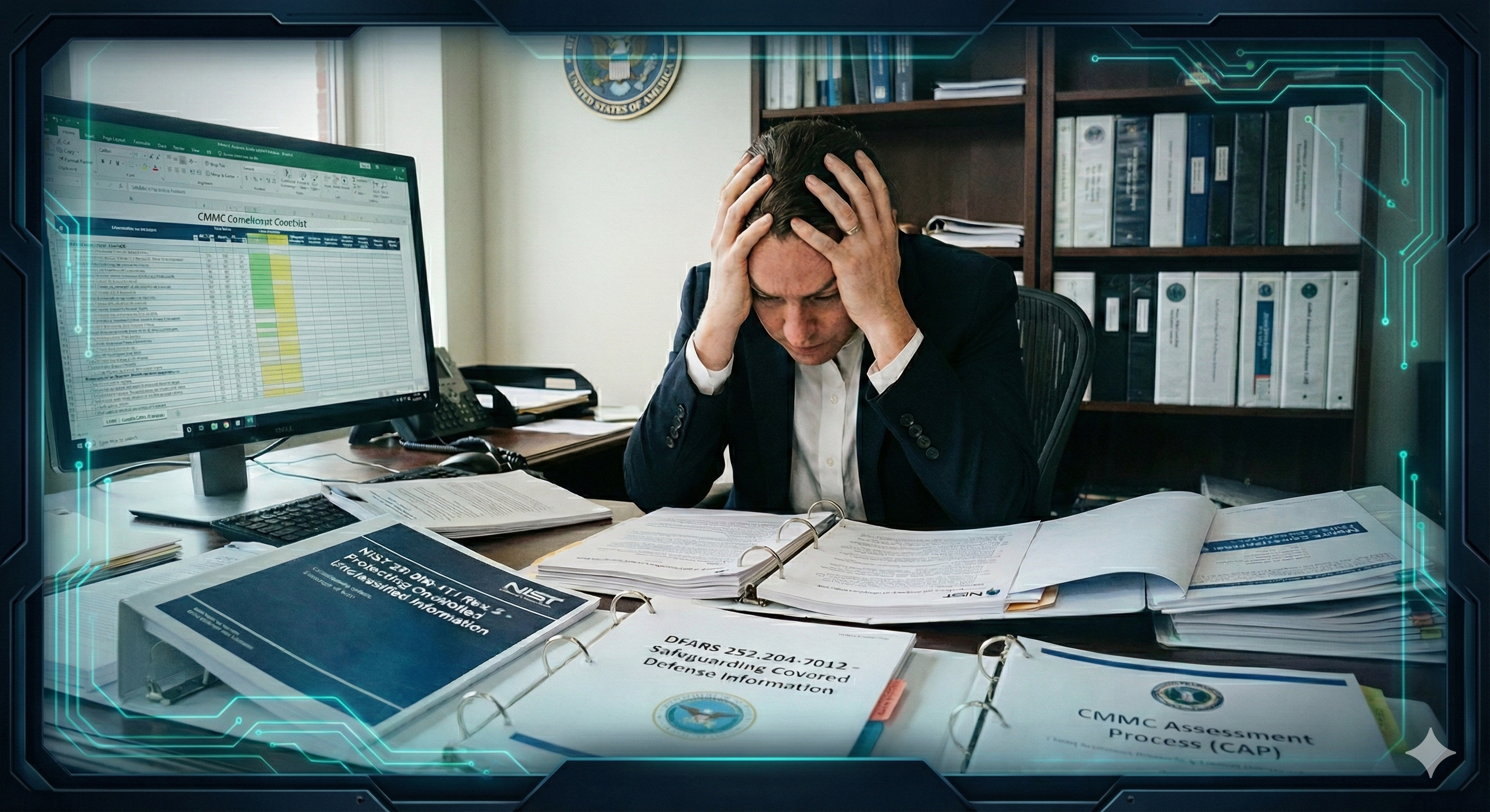 Defense contractor overwhelmed by CMMC compliance paperwork